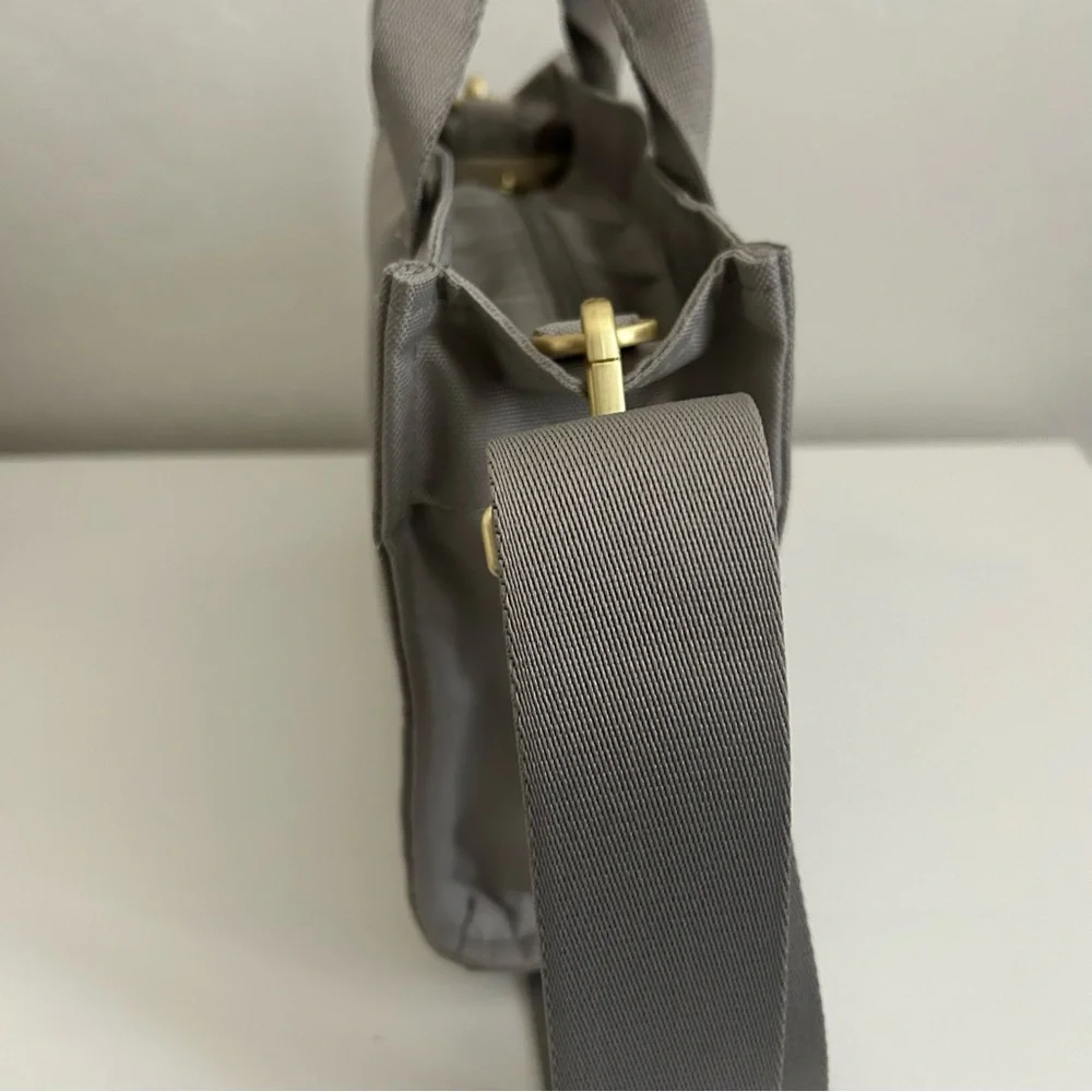 Canvelle X-Small Boxy Crossbody Tote Grey - Picture 5 of 13